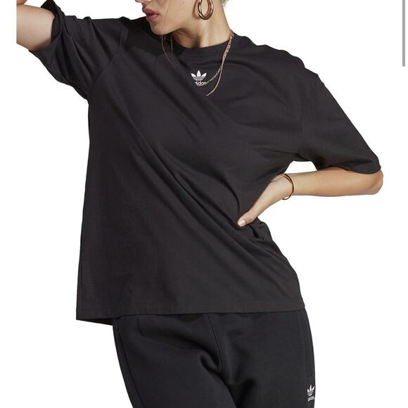 Adidas Women's Cotton Adicolor Essentials T-Shirt size large NWT - Picture 1 of 4
